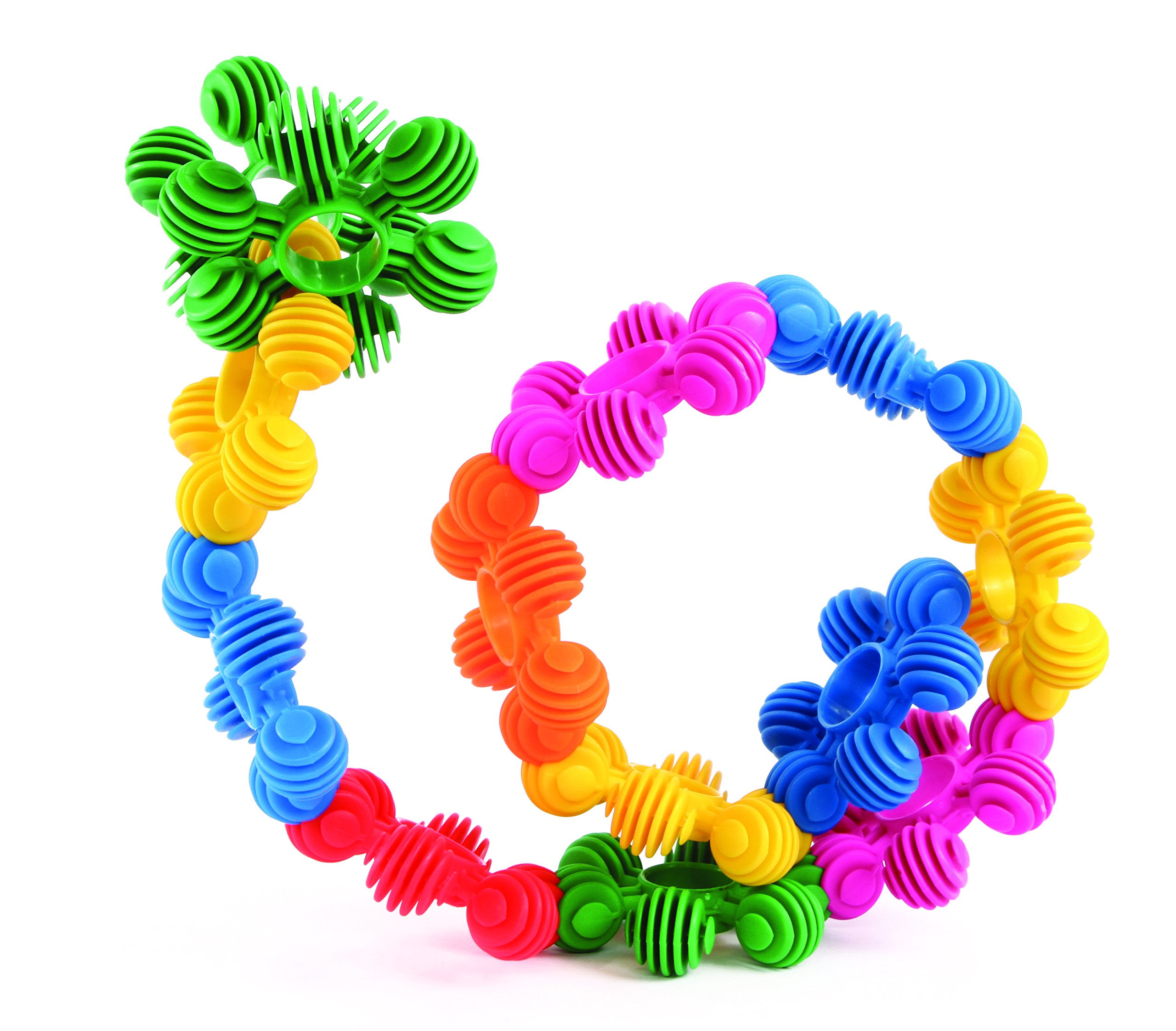 BSM Interstar-Tubo Rings Gioco di Costruzione Prima Infanzia, Colore 24 Pezzi, Norme, in 01024T