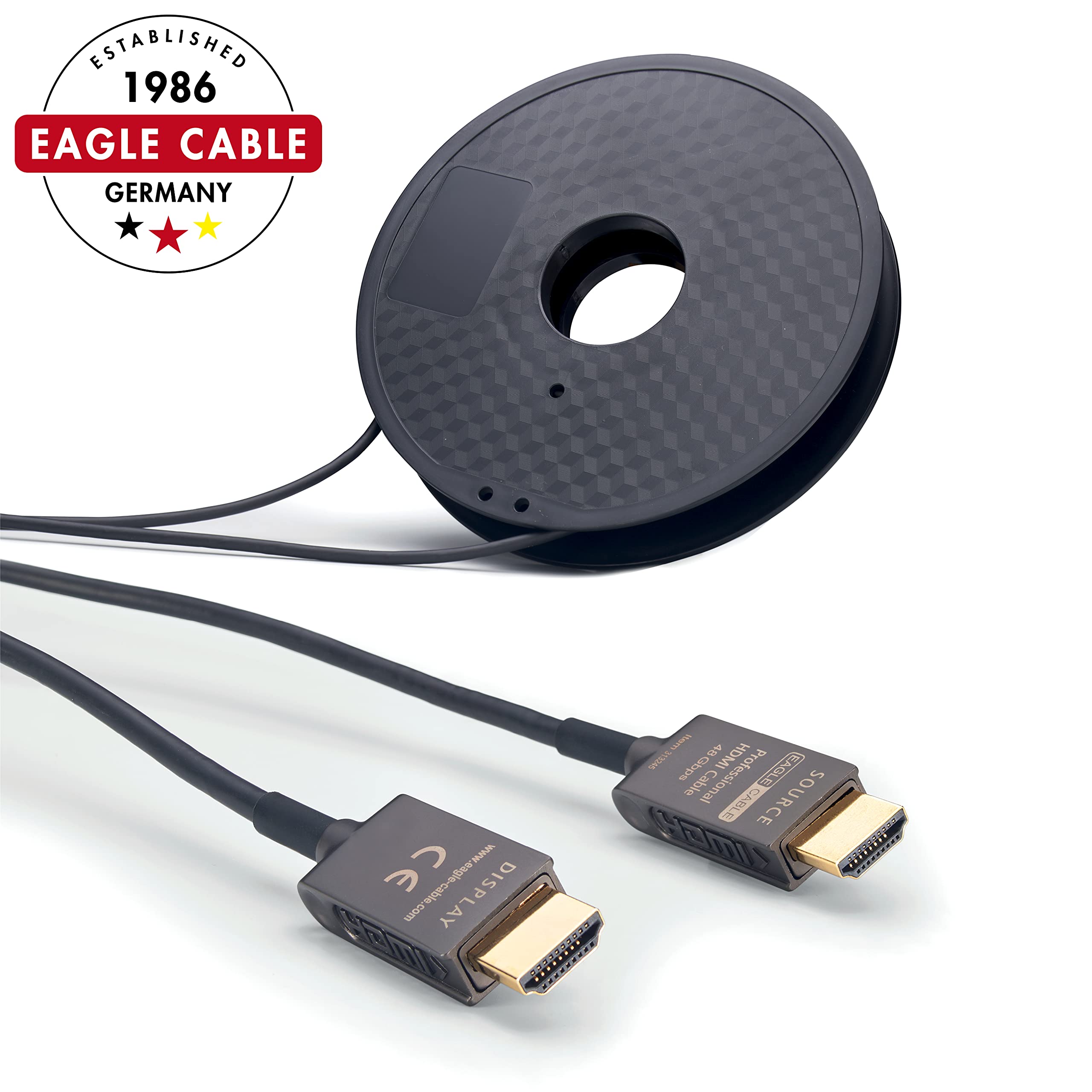 Eagle Cable by INAKUSTIK – 313245100 - Deluxe Ultra High Speed HDMI 2.1 Kabel | 100m | 48 Gbps | Lichtwellenleiter | UHD 10K@120Hz | professionelles Heimkino & Gaming | HDR10+