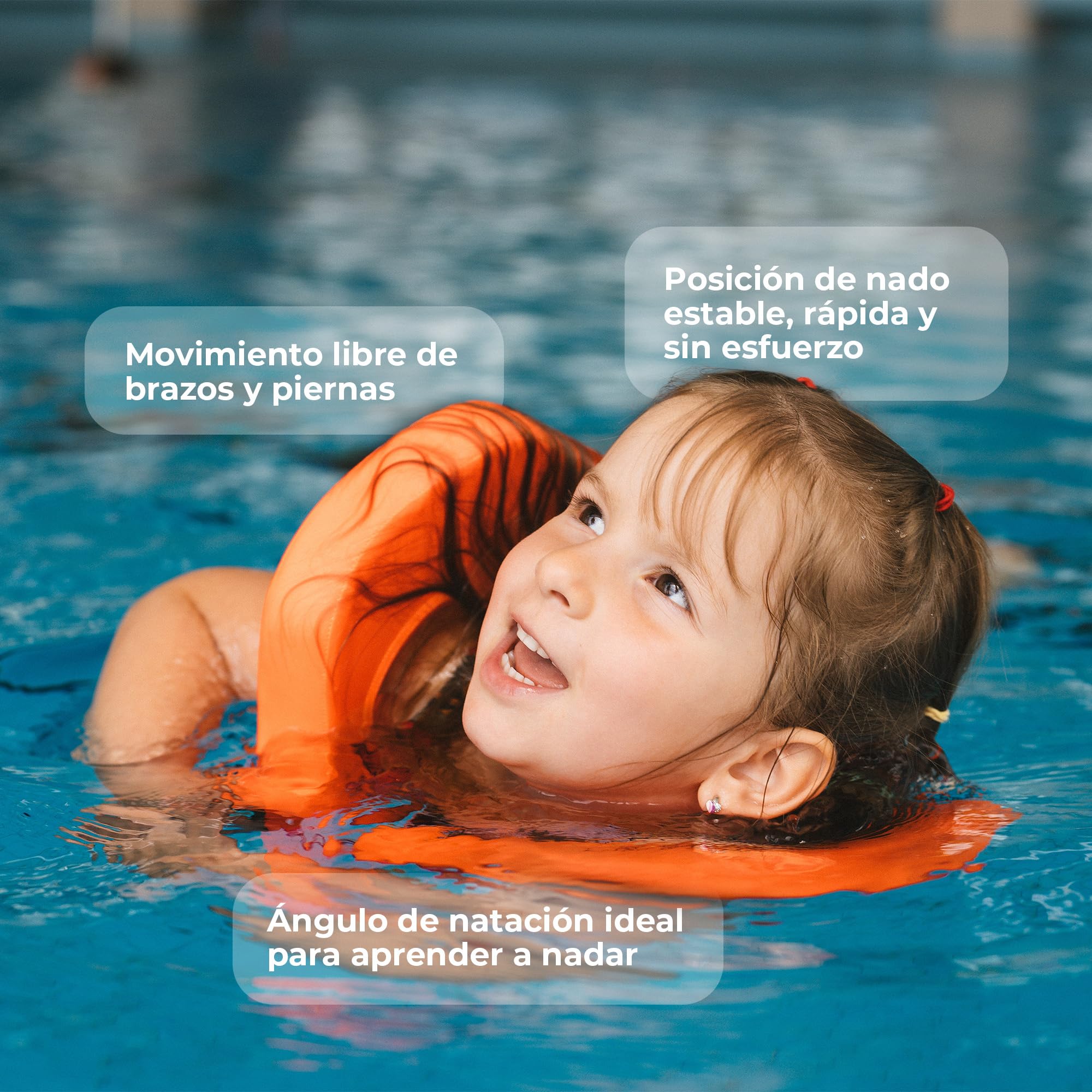 Chaleco Salvavidas Flipper SwimSafe 1400 para Niños 11-30 kg, Espuma, Ajustable