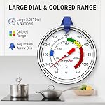 TempPro Candy Thermomètre avec pince à pot, 9" Thermomètre d'huile de friture longue sonde pour la friture & Fabrication de bonbons, Thermomètre de cuisson de friteuse pour chocolat, caramel, brassage & Cuisson (précédemment ThermoPro)