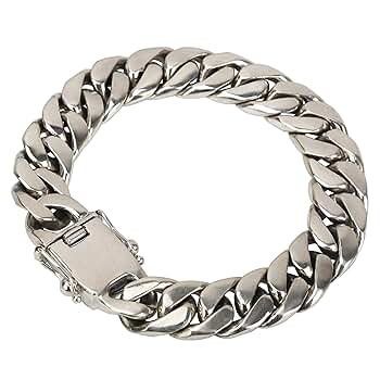 喜平ブレスレット　silver925 ステンレスCZ喜平ブレスレット 14mm [b284-silver-14mm