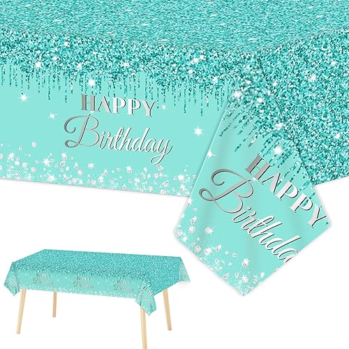 Mantel de 50 cumpleaños color oro rosa para mesa de cumpleaños número 50, suministros para fiestas de cumpleaños de 50 años para mujeres, mantel