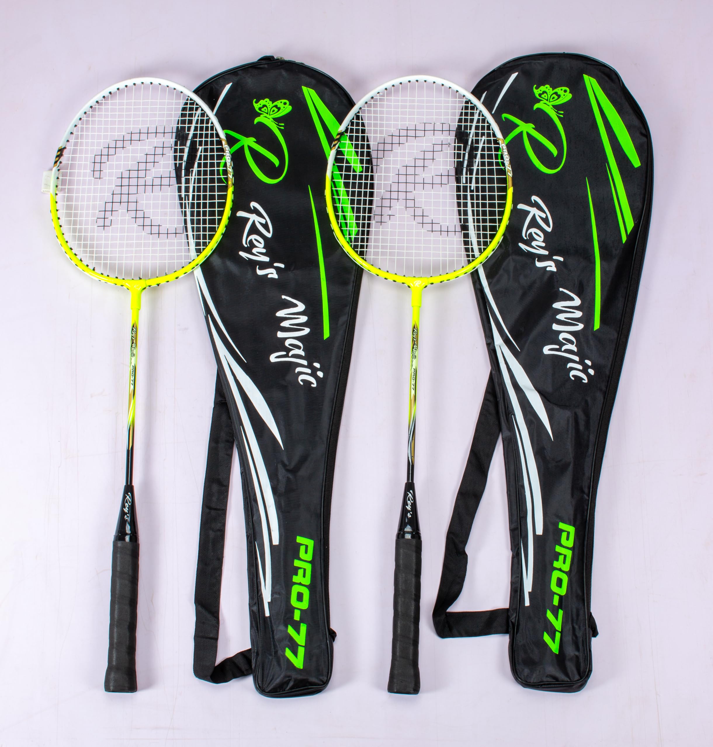 Rey's Majic Badminton Racket Set, 2 Racquets Red Color with Carry Bag-picture-29