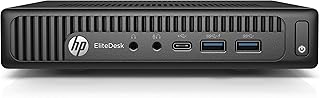 HP EliteDesk 800 G2 Mini Business Desktop PC Intel Quad-Core i3-6100T up to 3.2G,16GB DDR4,256GB SSD,VGA,DP Port,Windows 10 Professional 64 Bit --English/Spanish (Renewed)