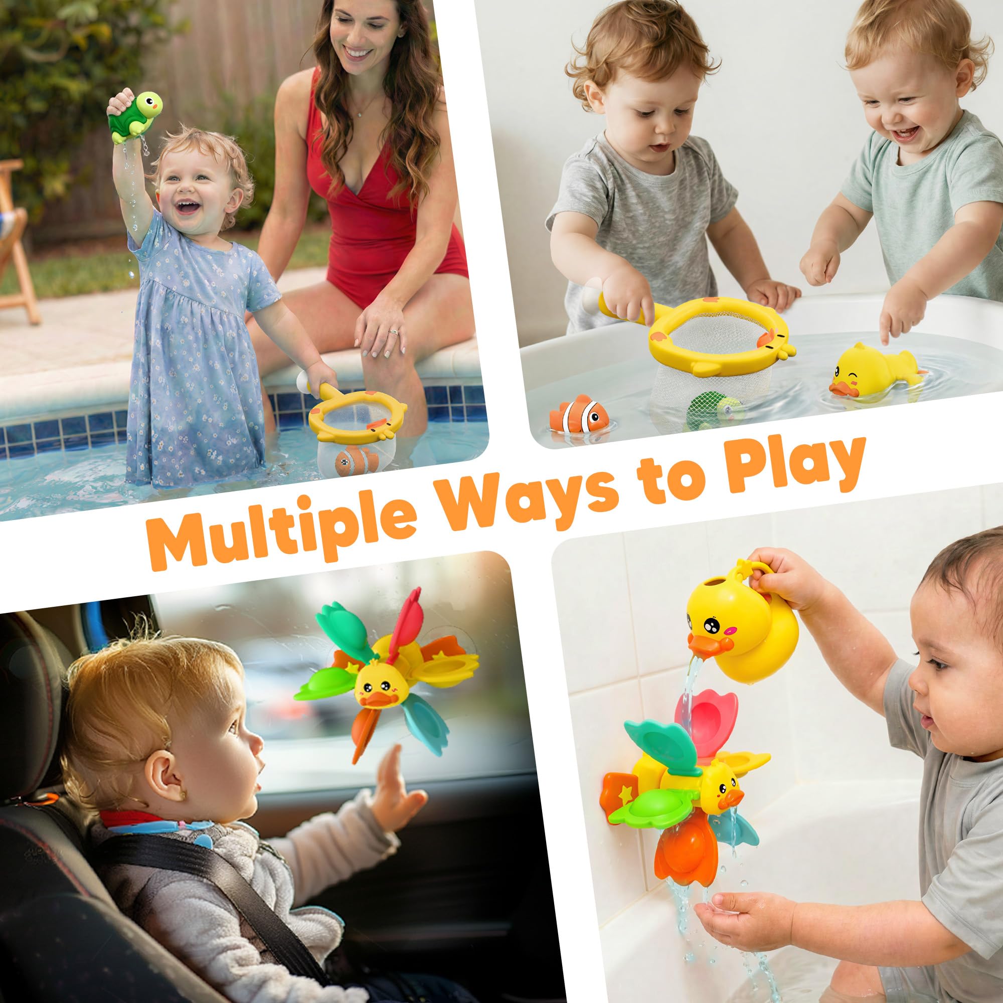 iPlay, iLearn Jouet de bain pour bébé canard