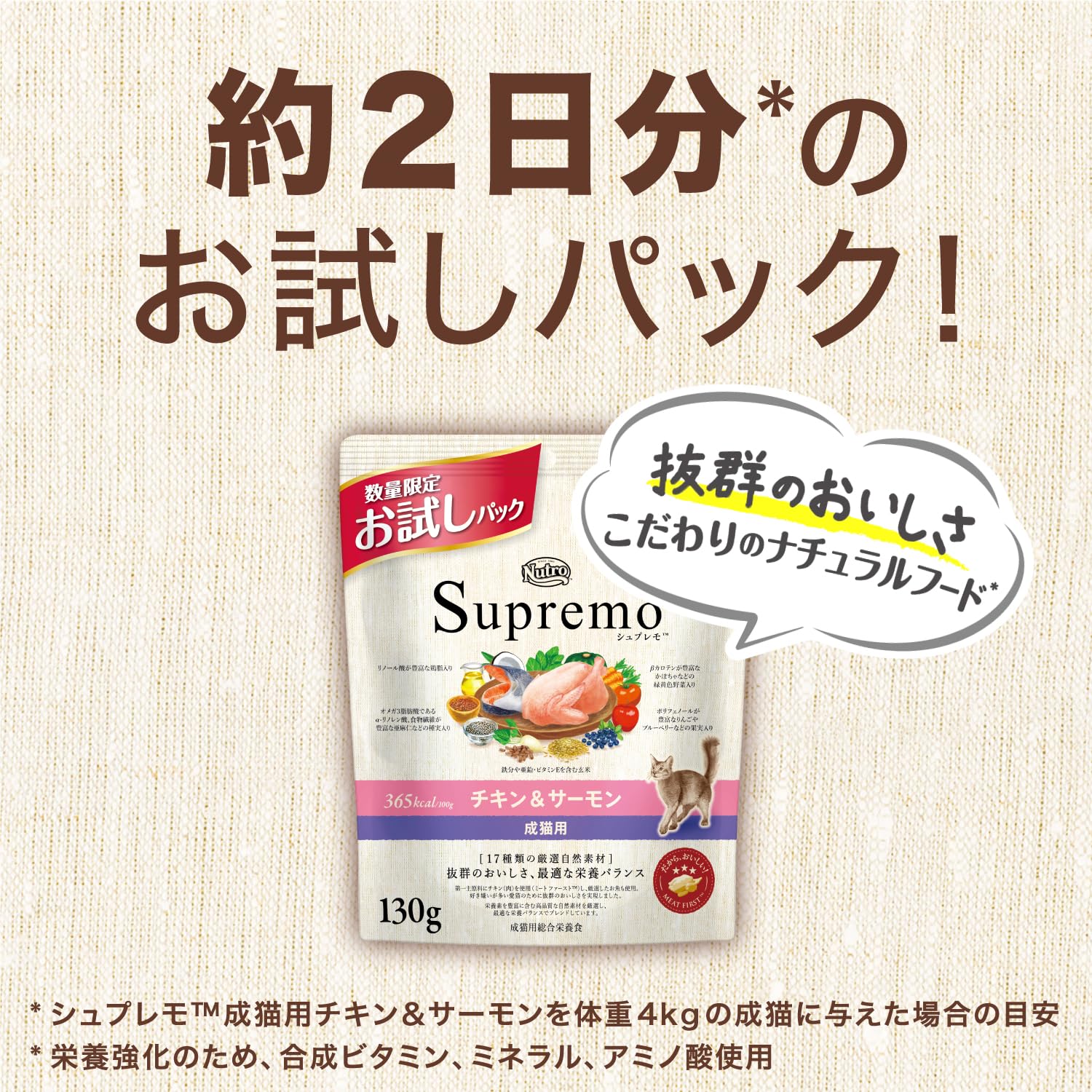 ニュートロシュプレモチキン&サーモン成猫用プロ Amazon.co.jp: Nutro シュプレモ 成猫用 チキン&サーモン 400g