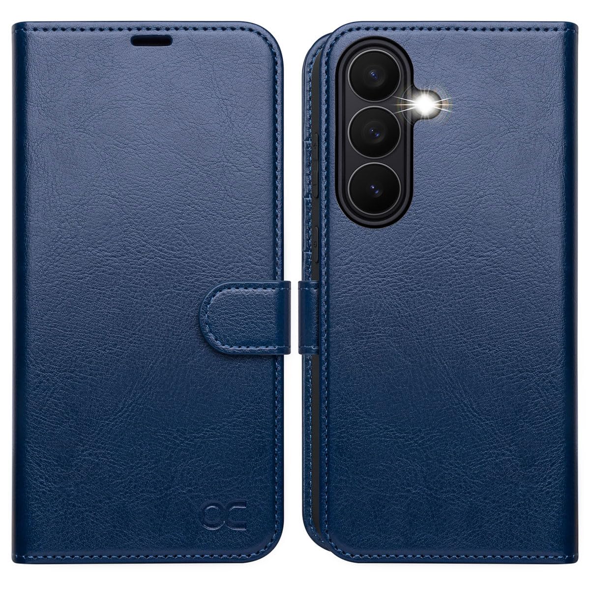 OCASE for Samsung Galaxy S26 Wallet Case, Card Holder, Blue | RFID Blocking, Kickstand, Magnetic Closure, PU Leather Flip Folio, Shockproof TPU Shell, Protective Phone Cover (6.3") 2026