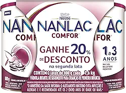 Fórmula Infantil Nanlac Comfor 1 a 3 anos 800g 2 unidades