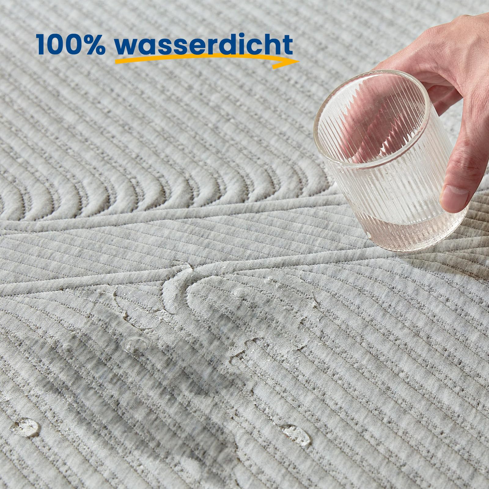 Surmatelas Mémoire Forme Newentor 140x200cm - Épaisseur 10cm, Certifié Oeko-Tex
