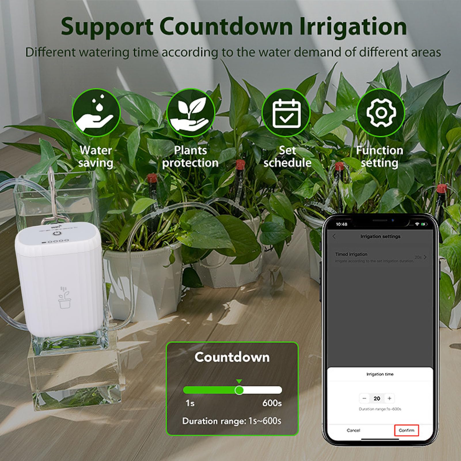 Arroseur Automatique pour Plantes WiFi Contrôle par Application