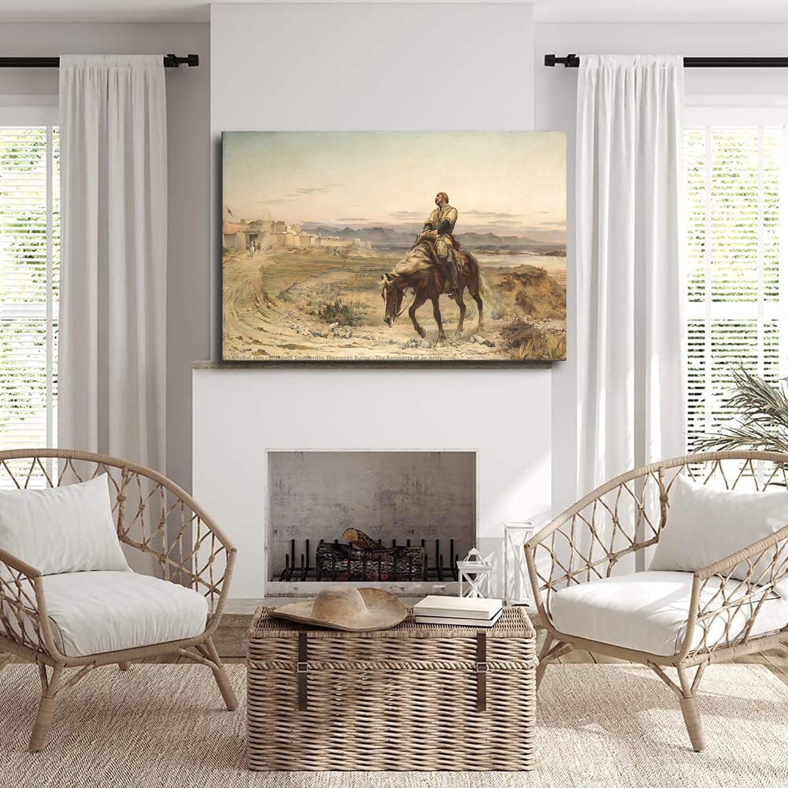 Impression Sur Toile 'Restes D'une Armée' - 30x45 Cm, Décoration Murale Moderne, Tableau Art Militaire