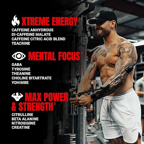 Vista 3 de PROSUPPS Mr. Hyde Xtreme - Polvo de preentrenamiento con creatina, beta alanina y cafeína - energía extrema, bombeo, concentración y rendimiento