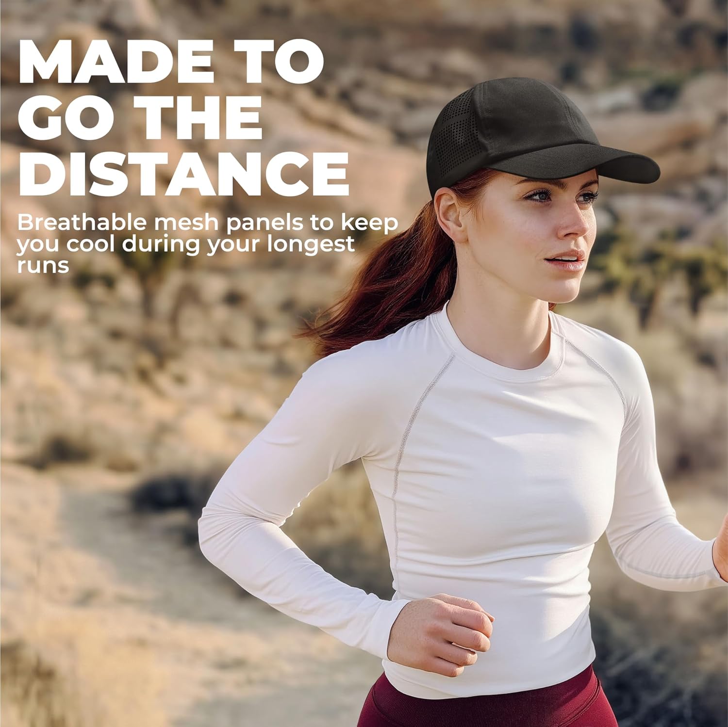 Tough Headwear Baseball Running Cap - Lightweight Quick-Drying Athletic Hat for Men & Women - Sweat-Wicking - Image 2