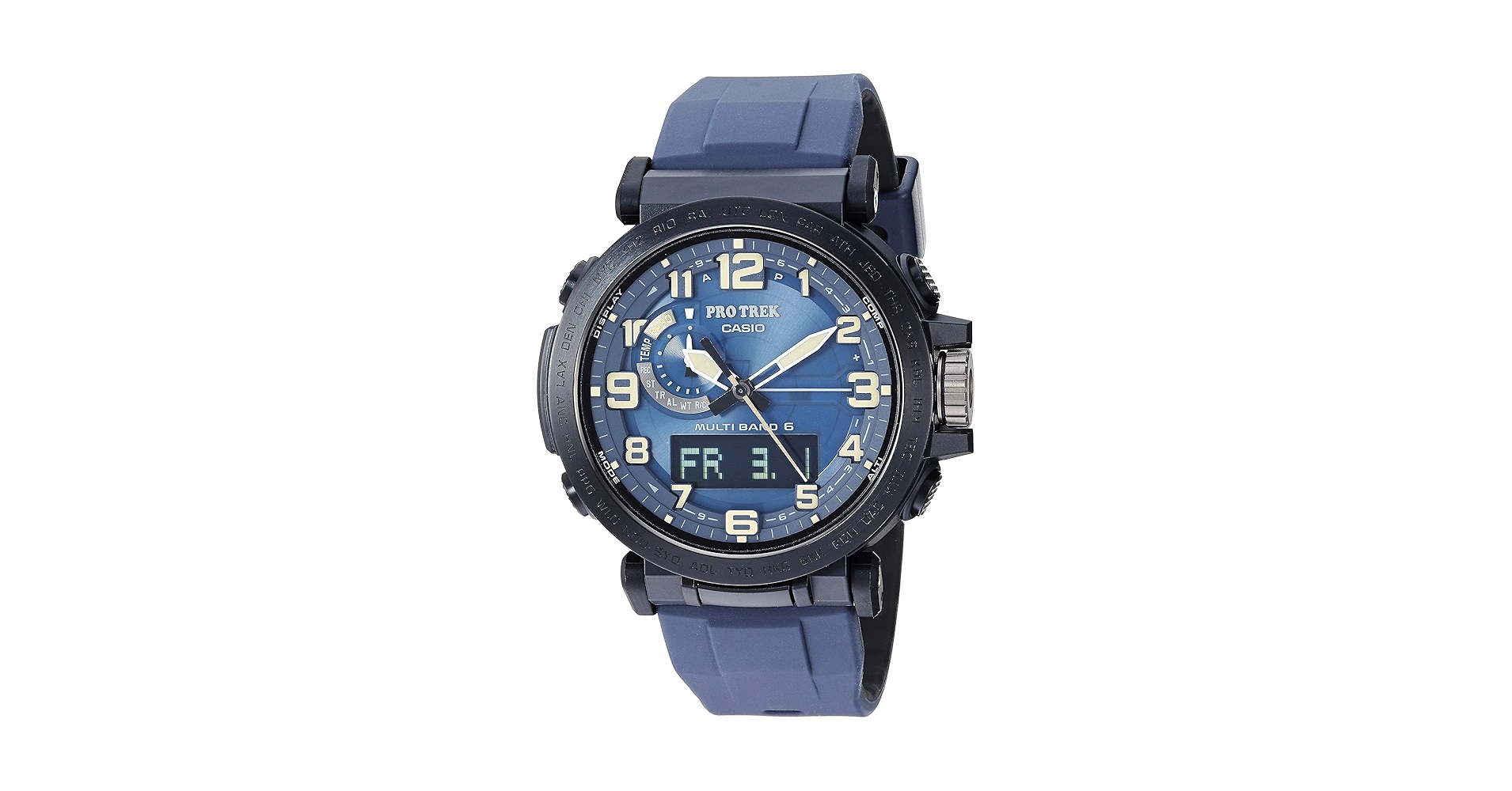 Amazon.com: Casio PRW6600Y Series | Pro Trek | Blue | 100M