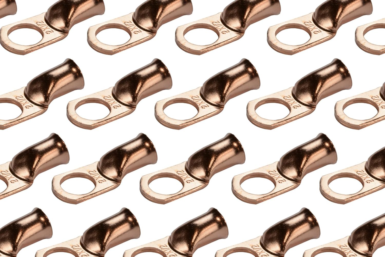 Bare copper battery cable ends, 2 AWG to 1/0 options