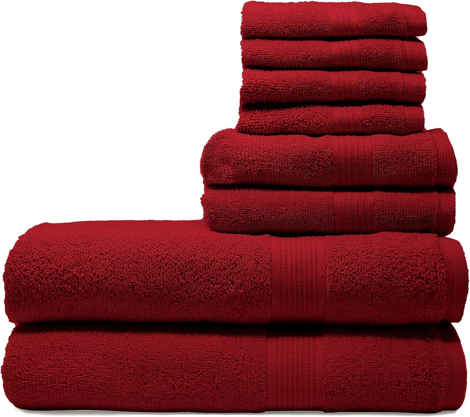 TRIDENT Fresh Towel Set, 8 Piece Bathroom Towels Set (2