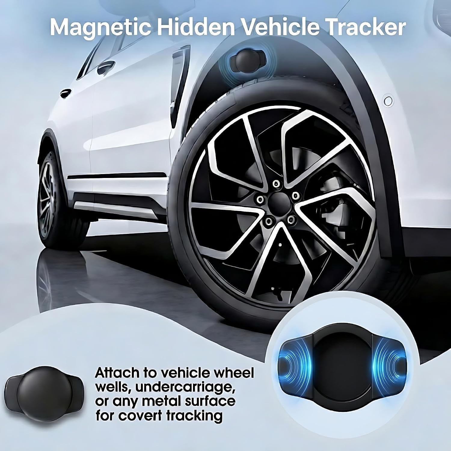 GPS Tracker for Vehicles Hidden Magnetic Case Car Tracker Device Works with Apple Find My (iOS Only) Waterproof Worldwide Real-Time Tracking for Cars No Subscription No Monthly Fee Replaceable Battery 6 81zfLS8fEOL. AC SL1500