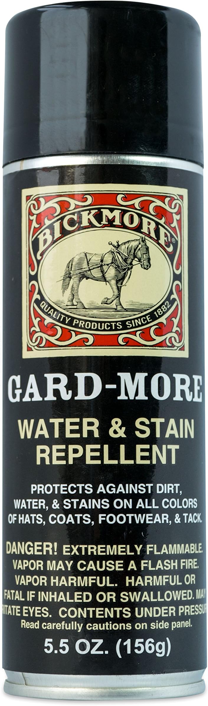 Bickmore Gard-More Water & Stain Repellent 5.5oz- Leather Protector and Suede Protector Waterproofing Spray Guard for Boots, Shoes, Clothing, Hats, Jackets & More