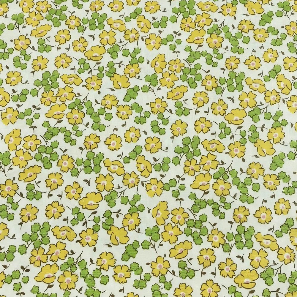 Tissu en coton premium fleurs colorées pour habillement soigné