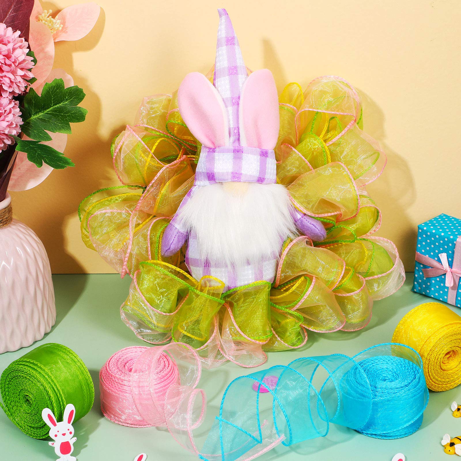 Ruban En Organza Transparent De 25 Mm X 20 M Pour Emballage De Bouquets