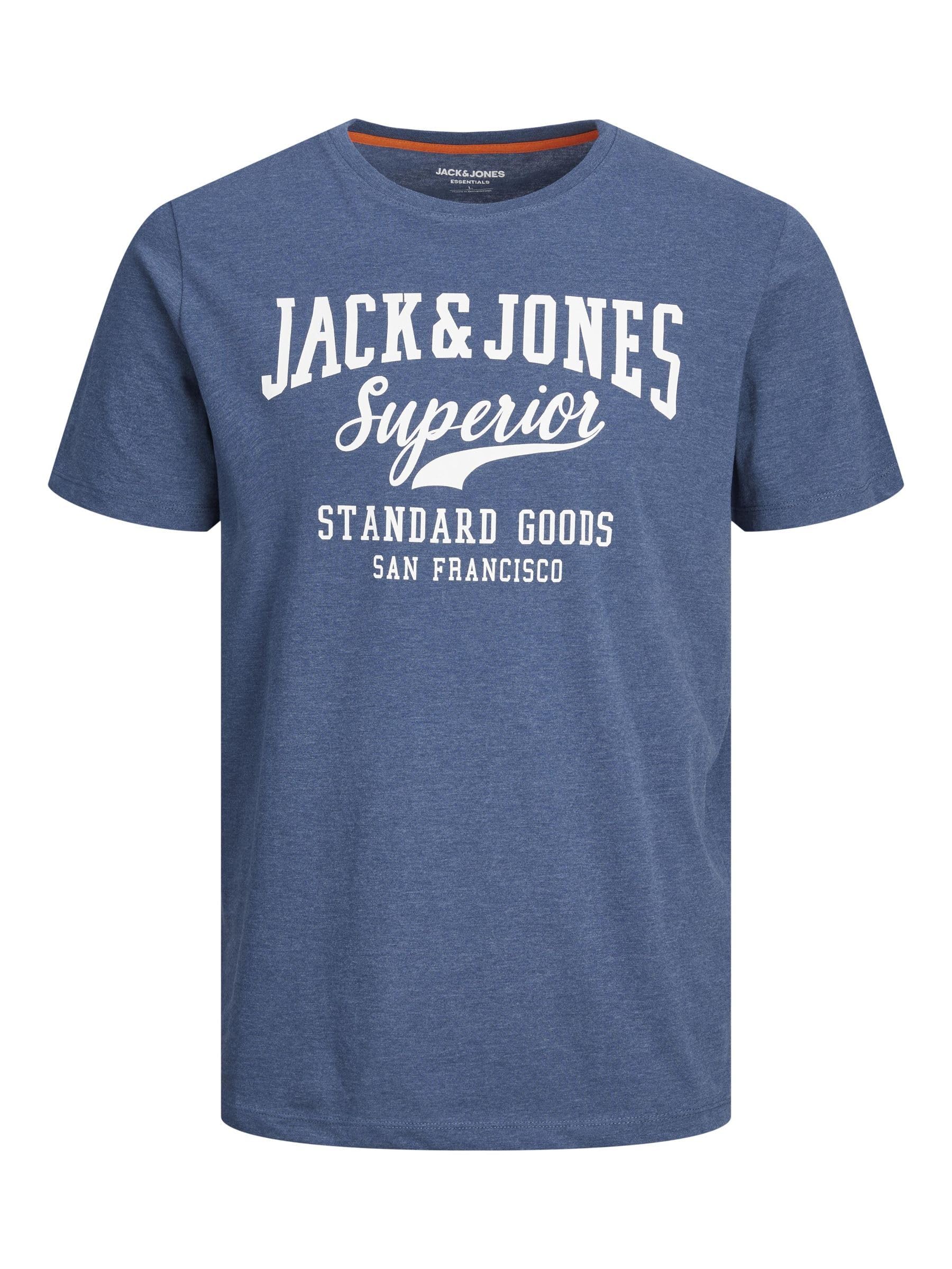 JACK & JONESmens LOGO O-NECK T-Shirt