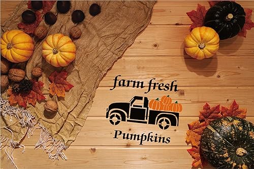 Miniatura 5 de 9 plantillas reutilizables de Acción de Gracias para pintar en madera, calabaza, camión, hogar, dulce hogar, cosecha, hoja de arce, pintura de