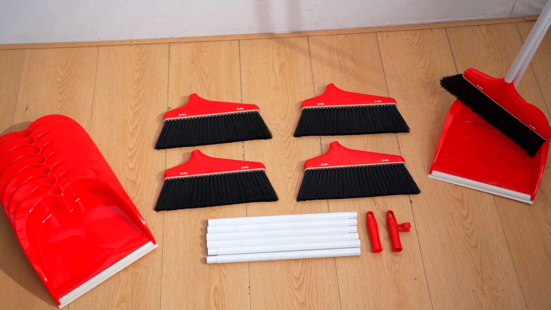 Amazon.com: WILLBOND Set of 8 Broom and Dustpan Set Long Handle