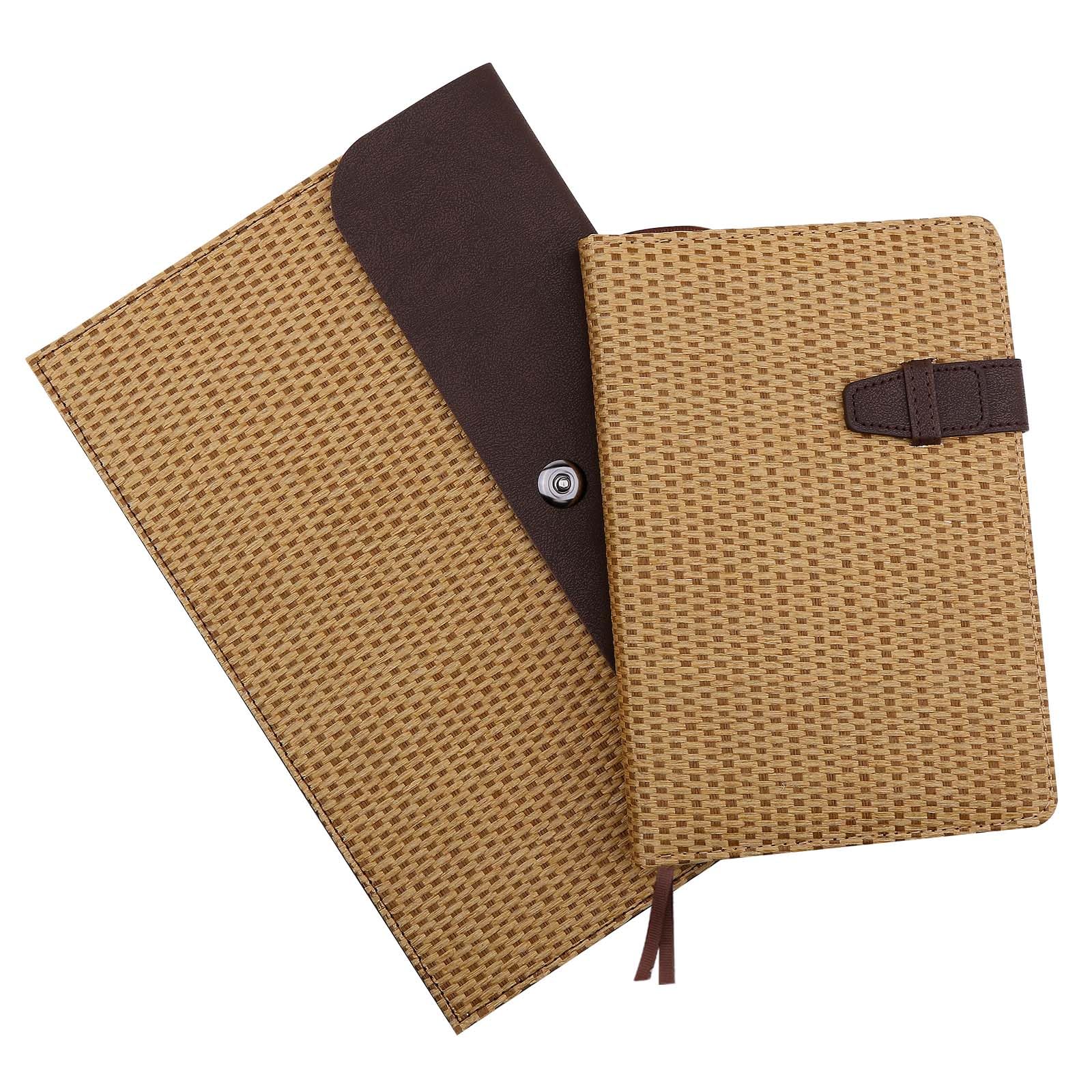 【50%OFF】【1,140円】 HHZ A5 ビジネス手帳ノートセット ハードカバー ファイル付き