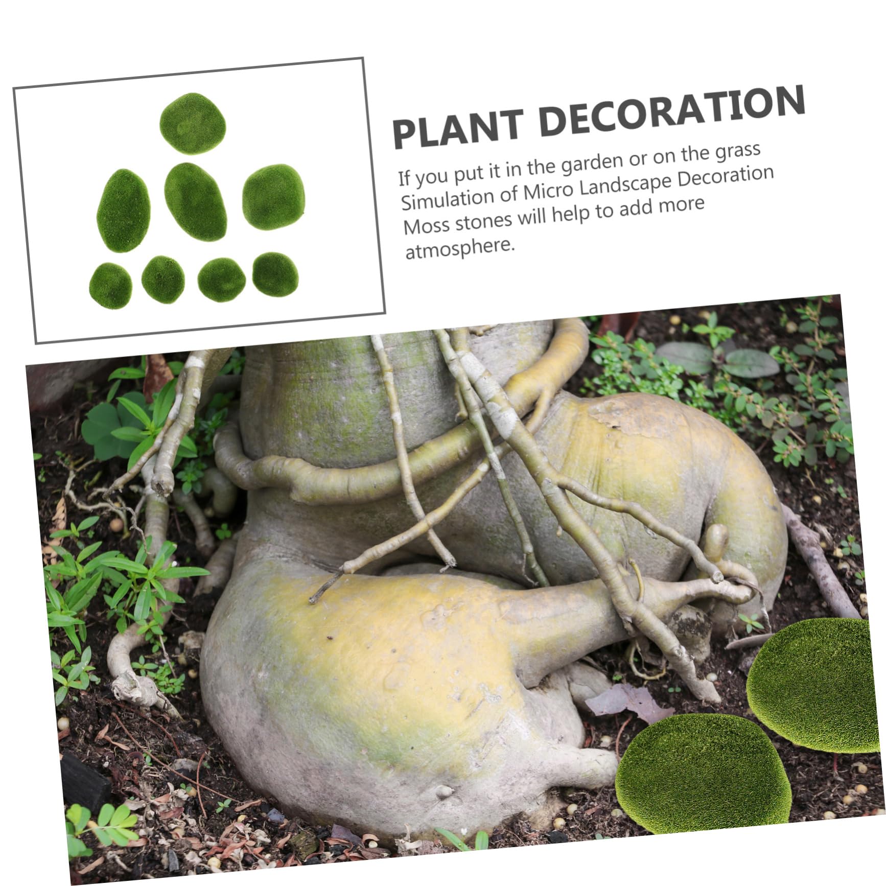 Cabilock Realistic Stones 13pcs Stone Simulation for Planters for Decorating Decor