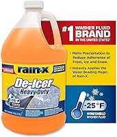 Rain-X RX68106 Premium De-Icer Windshield Washer Fluid - -25°F Winter Protection, Repels Spray & Bugs