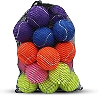 SHYUJAJIE 20-Pack Training Tennis Balls - 2.58" High Bounce, Durable Felt for Beginners, Practice, Dogs & All Courts