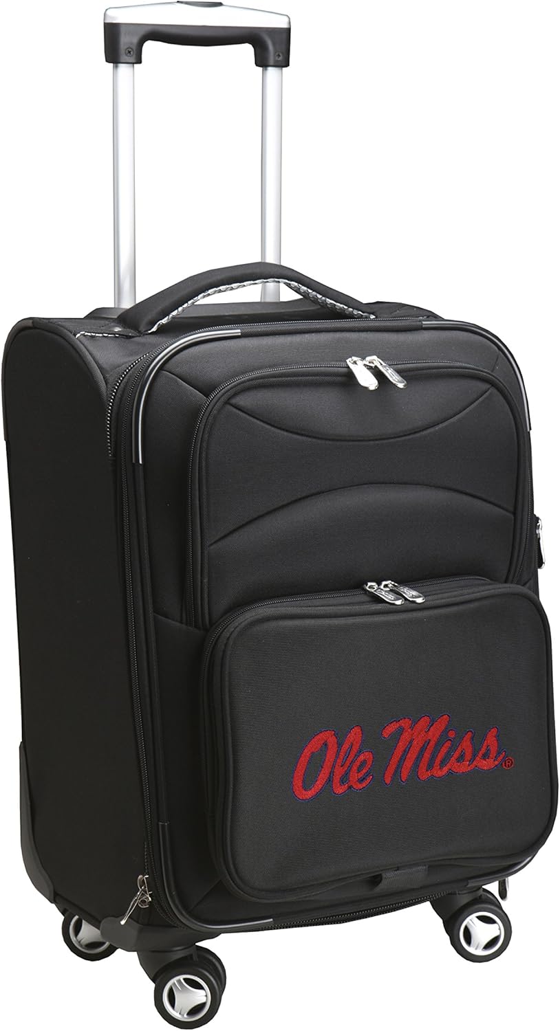 Denco NCAA Domestic Carry-On Spinner, 20-Inch, Black