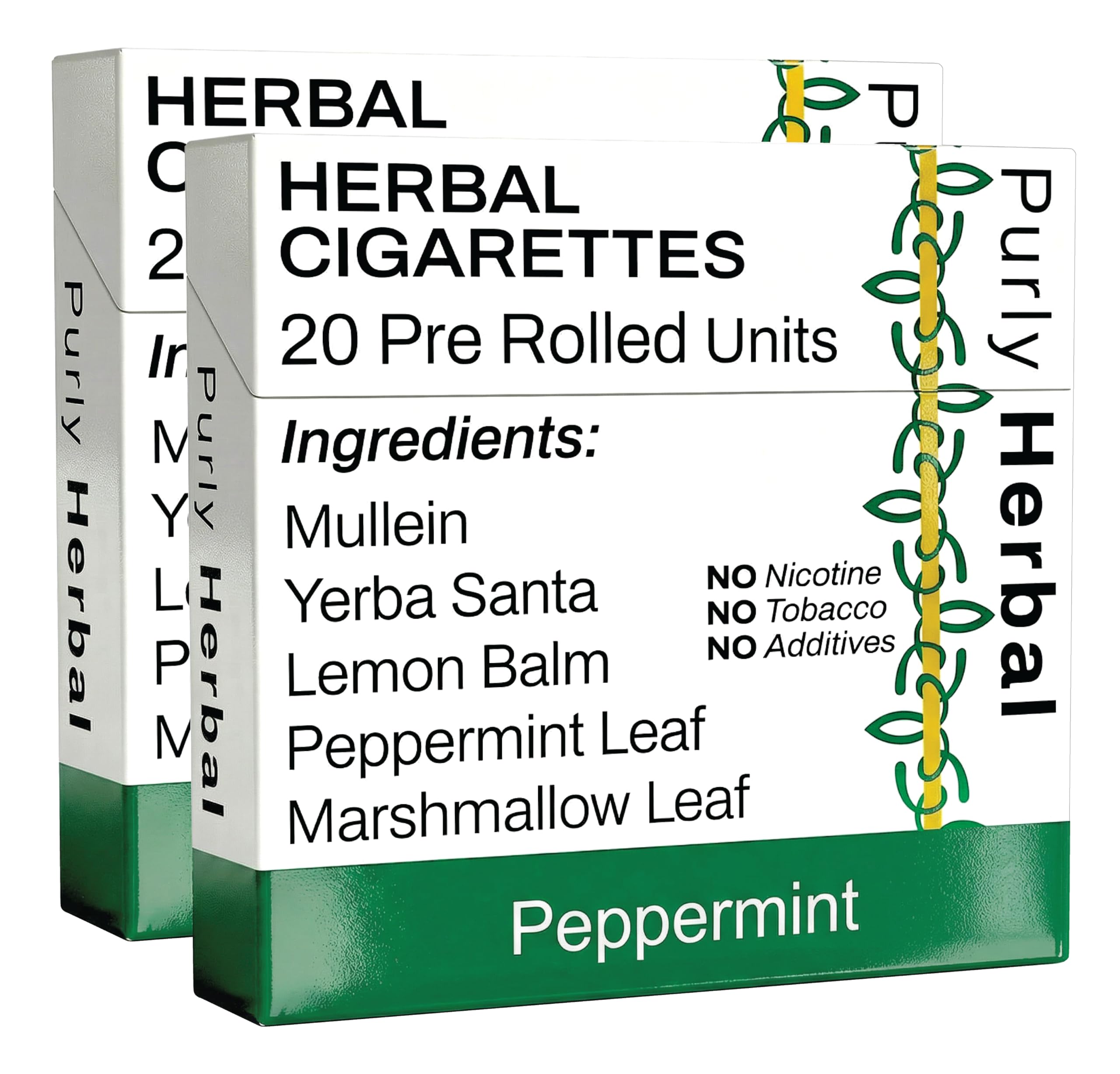 peppermint herbal cigarettes Mintz 50 Pack | Bear Blend Signature Cigs Tobacco-Free Herbal Cigarettes