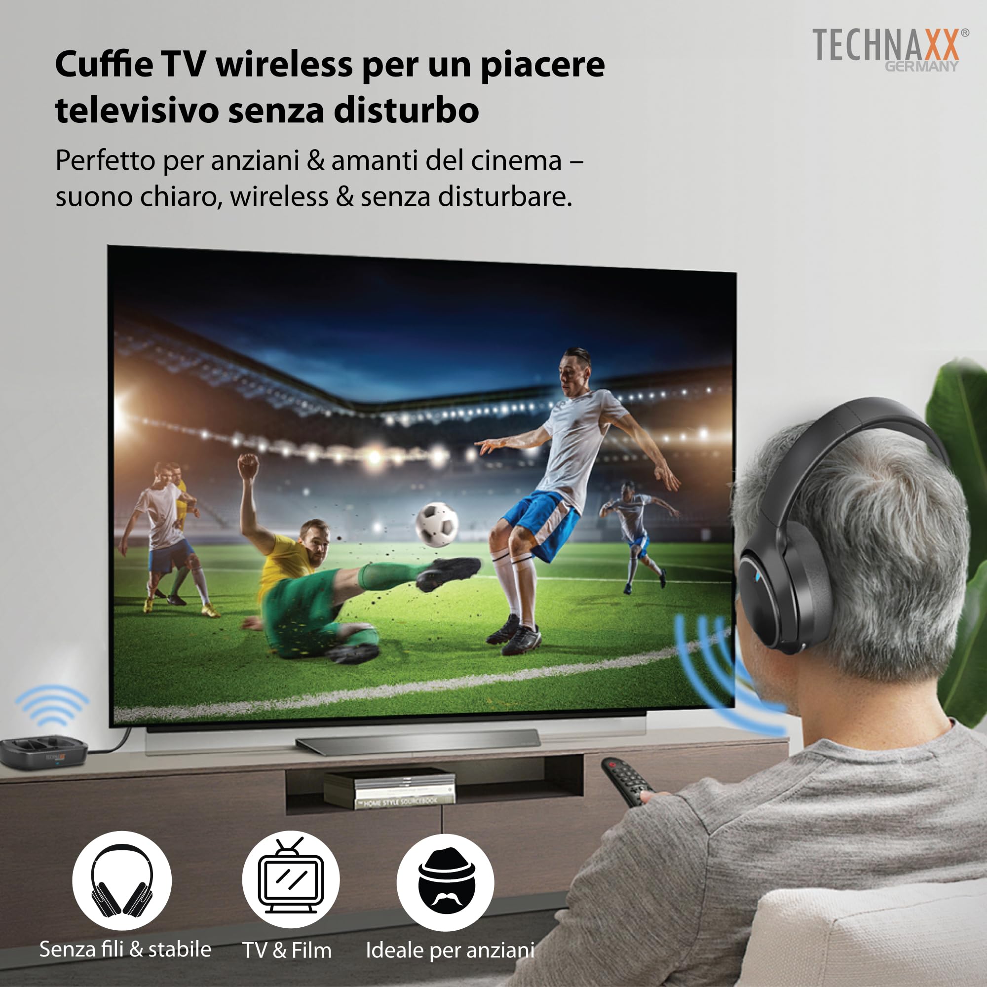 cuffie-wireless-technaxx-bluetooth-54-headphones - Dettaglio