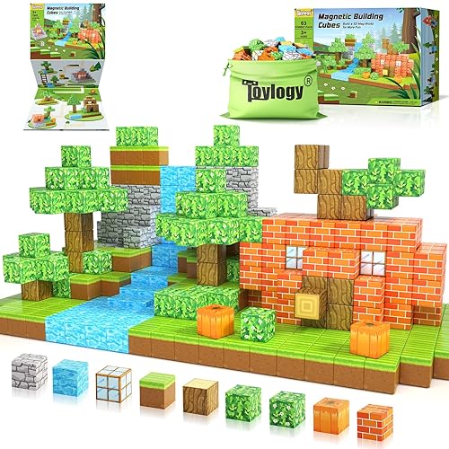 Magnetic Blocks-Build Mine Magnet World Pumpkin Edition Kids Games Toys
