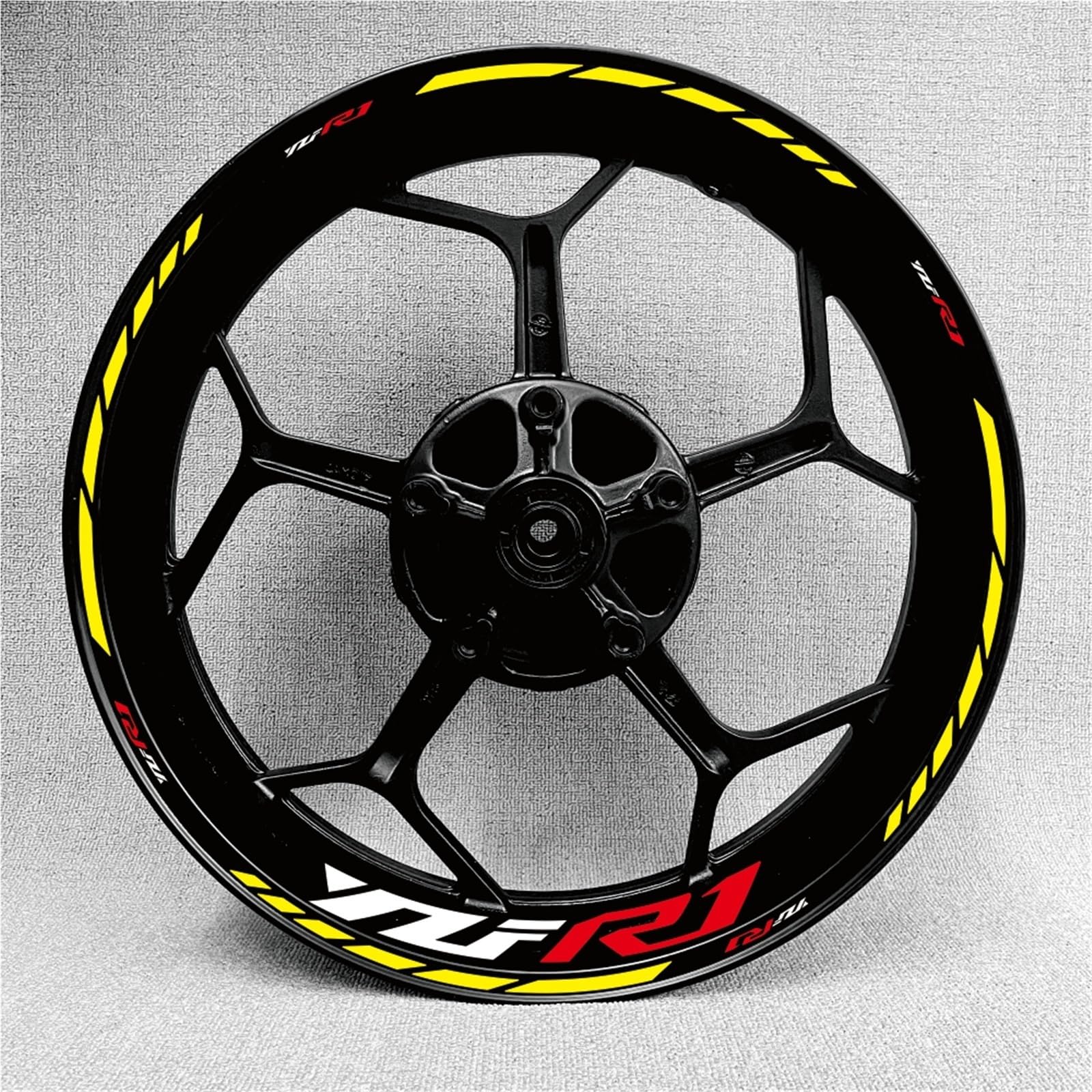 7 Farbe Motorrad Rad Decals Reflektierende Aufkleber Felge Streifen Motorrad 17 Zoll Für YZF R1 YZF R1(Set Meal 7)