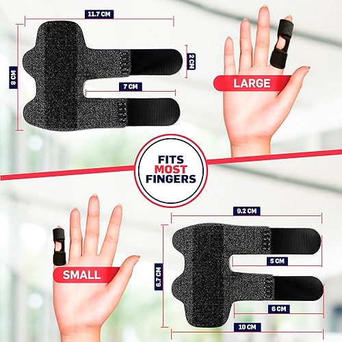 Miniatura 3 de Dr. Arthritis Soporte para dedos, férulas versátiles para dedos de gatillo para artritis, esguinces, recuperación de lesiones y alivio del dolor de