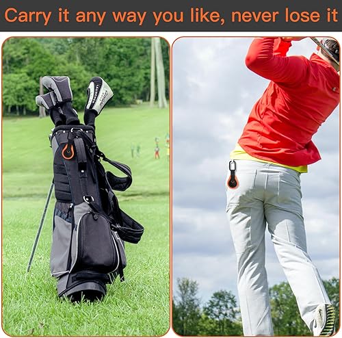 Miniatura 5 de Xxerciz Funda protectora para Bushnell WingmanBushnell Wingman 2 Golf GPS altavoz remoto botón soporte con mosquetón, funda protectora de repuesto