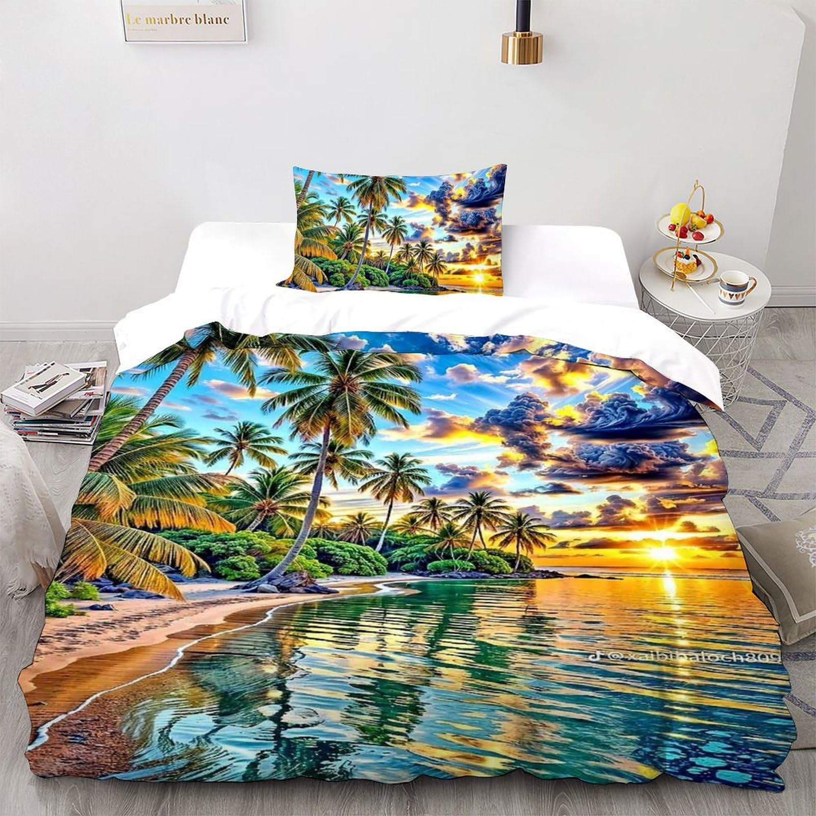 Housses de couettes microfibre super douce lit 1 personne 135x200