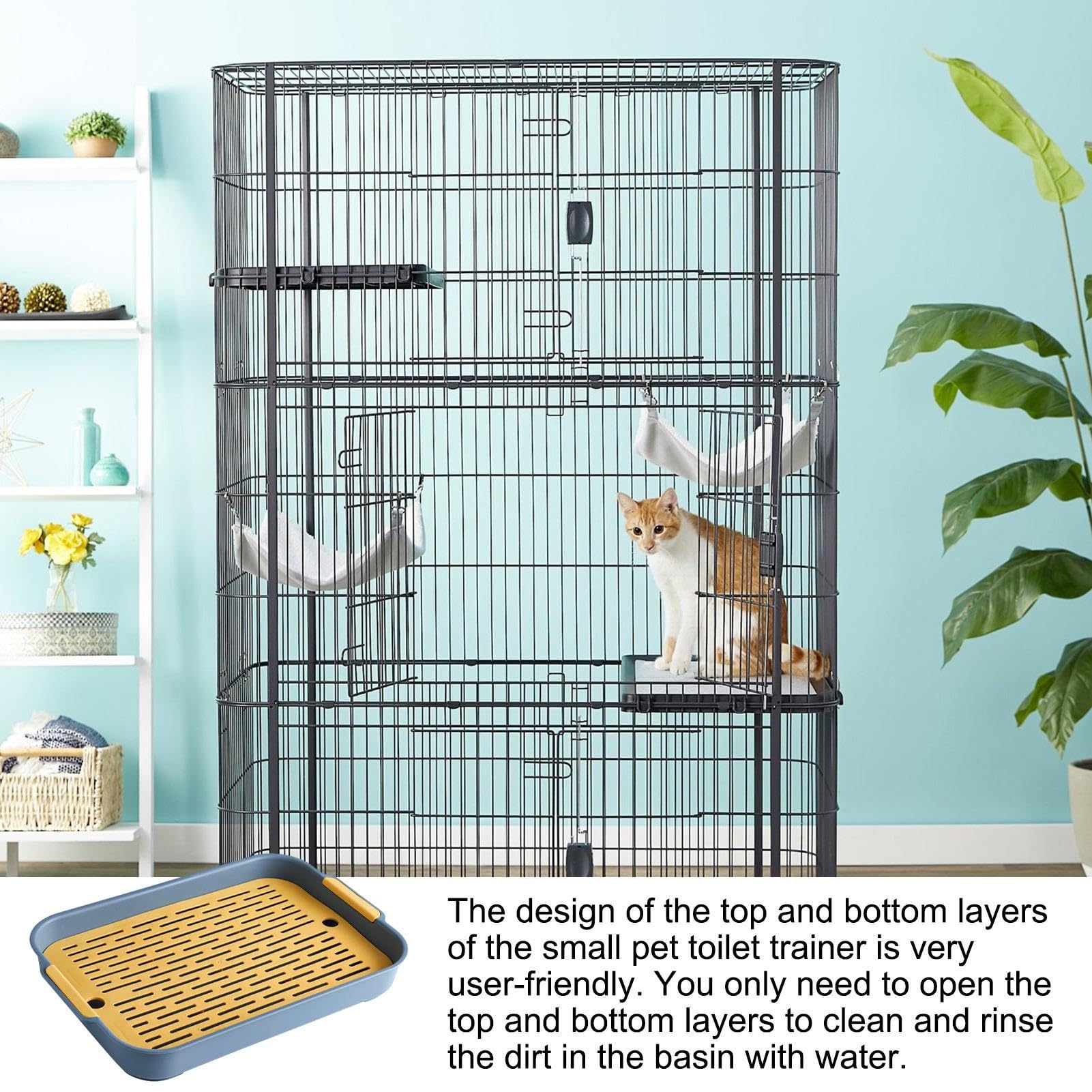 Konijn hoektoilet | Chinchilla toilethoek | potje potje pottenpan | kleine huisdier potje trainer, hoekbak voor katten, hoeken toilet voor kittens, afvoer kattenbak voor cavia's