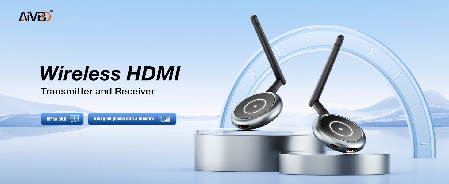 Amazon.com: AIMIBO Wireless HDMI Extender Multiple Receivers 1X4