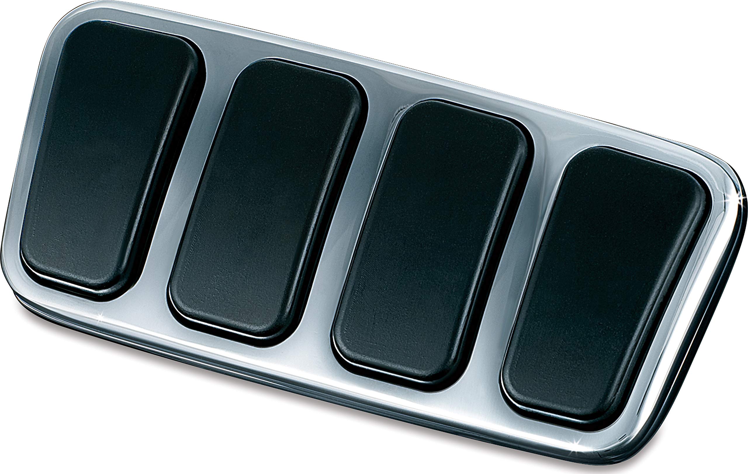 Kuryakyn 8849 Motorcycle Foot Control: Brake Pedal Pad for 2002-16 Honda Motorcycles, Chrome , Black