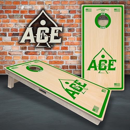 Miniatura 2 de CornholeAce ACE PRO Tablas de Cornhole profesionales, sin rebote, patas anchas triples, madera contrachapada de abedul báltico de 34 pulgadas, asas,