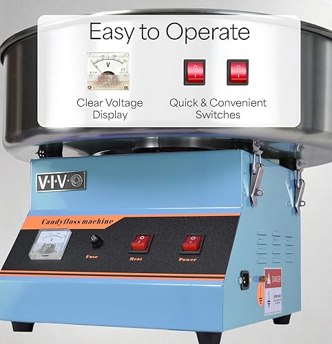 Miniatura 4 de VIVO - Máquina eléctrica comercial para hacer algodón de azúcar