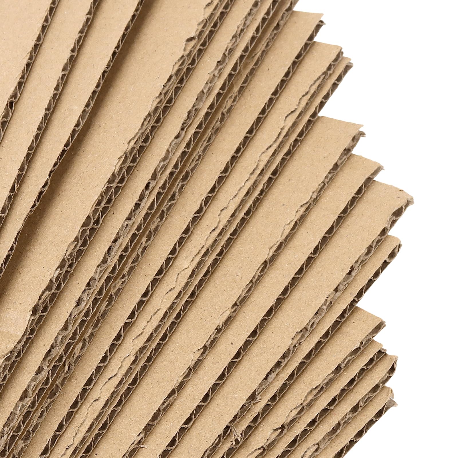 JAPCHET Lot de 50 feuilles carton ondulé marron A3 30 x 40 cm
