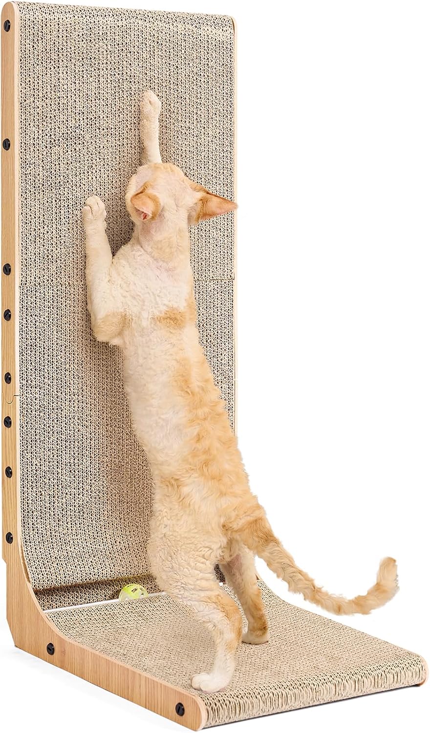 EHEYCIGA Cardboard Cat Scratcher for Indoor Cats, 32 Inch