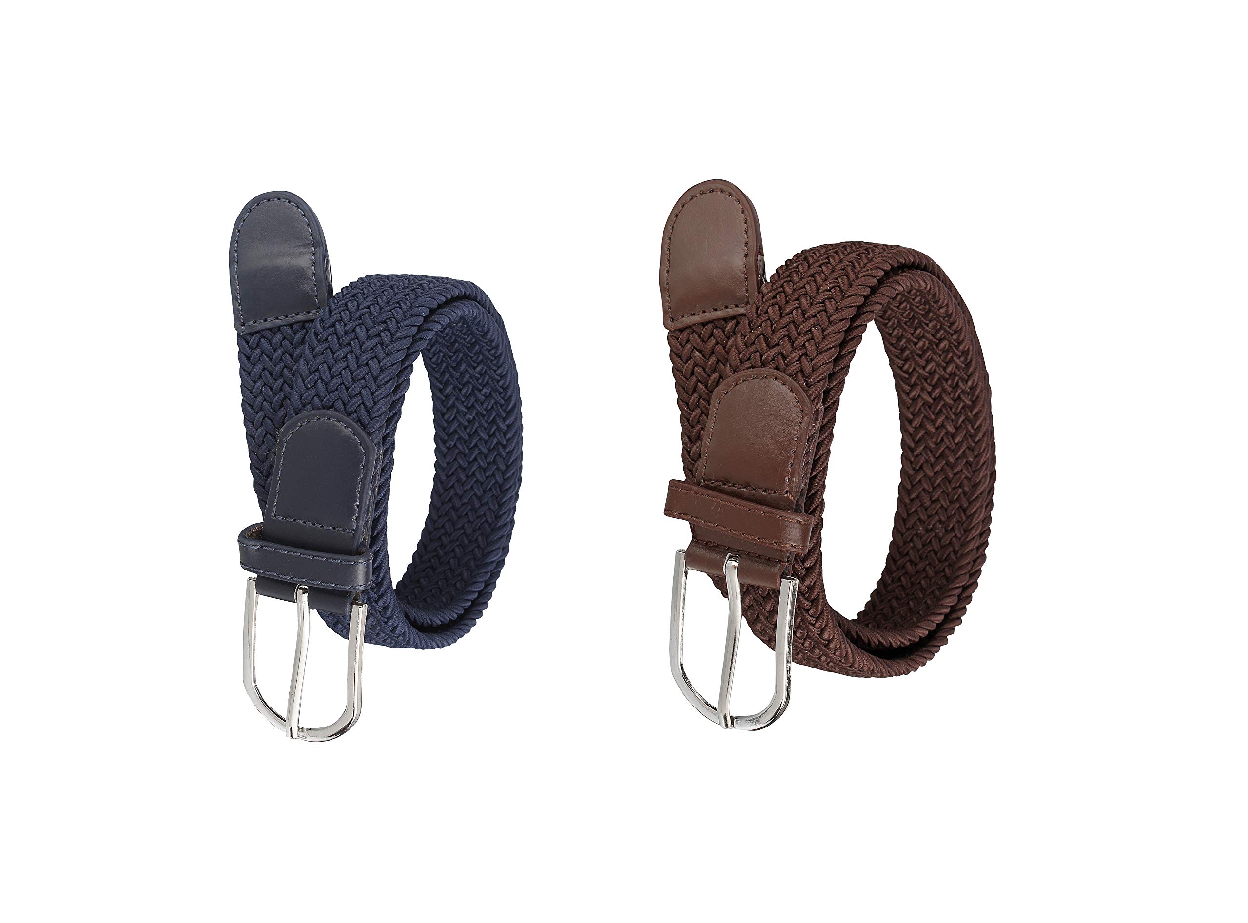 sk universal FAZON Men's & Women Blue,Brown cotton Canvas Stretchable Belt (Size 28 To 36 Inch)-picture-45
