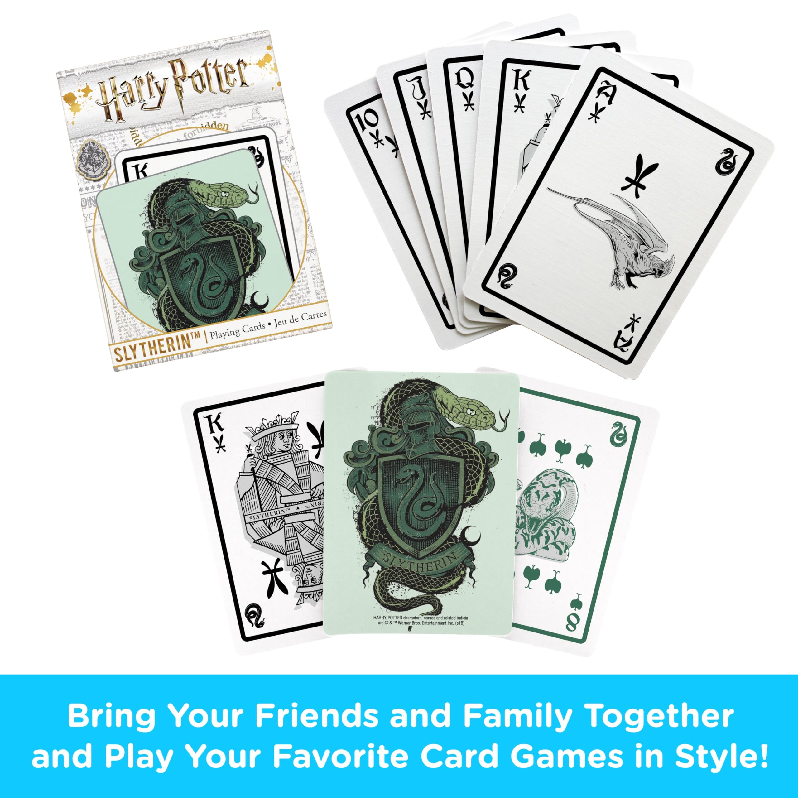 Amazon.com: Aquarius Harry Potter Playing Cards - Slytherin Themed