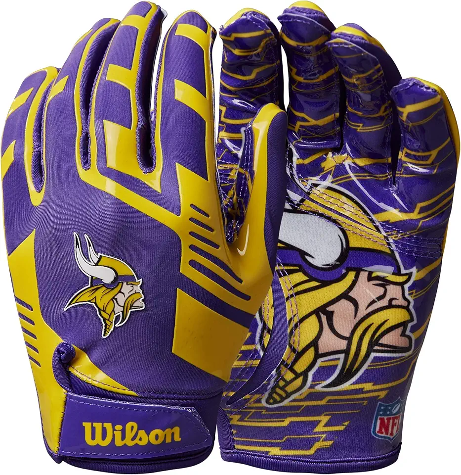 WILSON NFL Stretch Fit Football Gloves – Youth and Adult Sizes