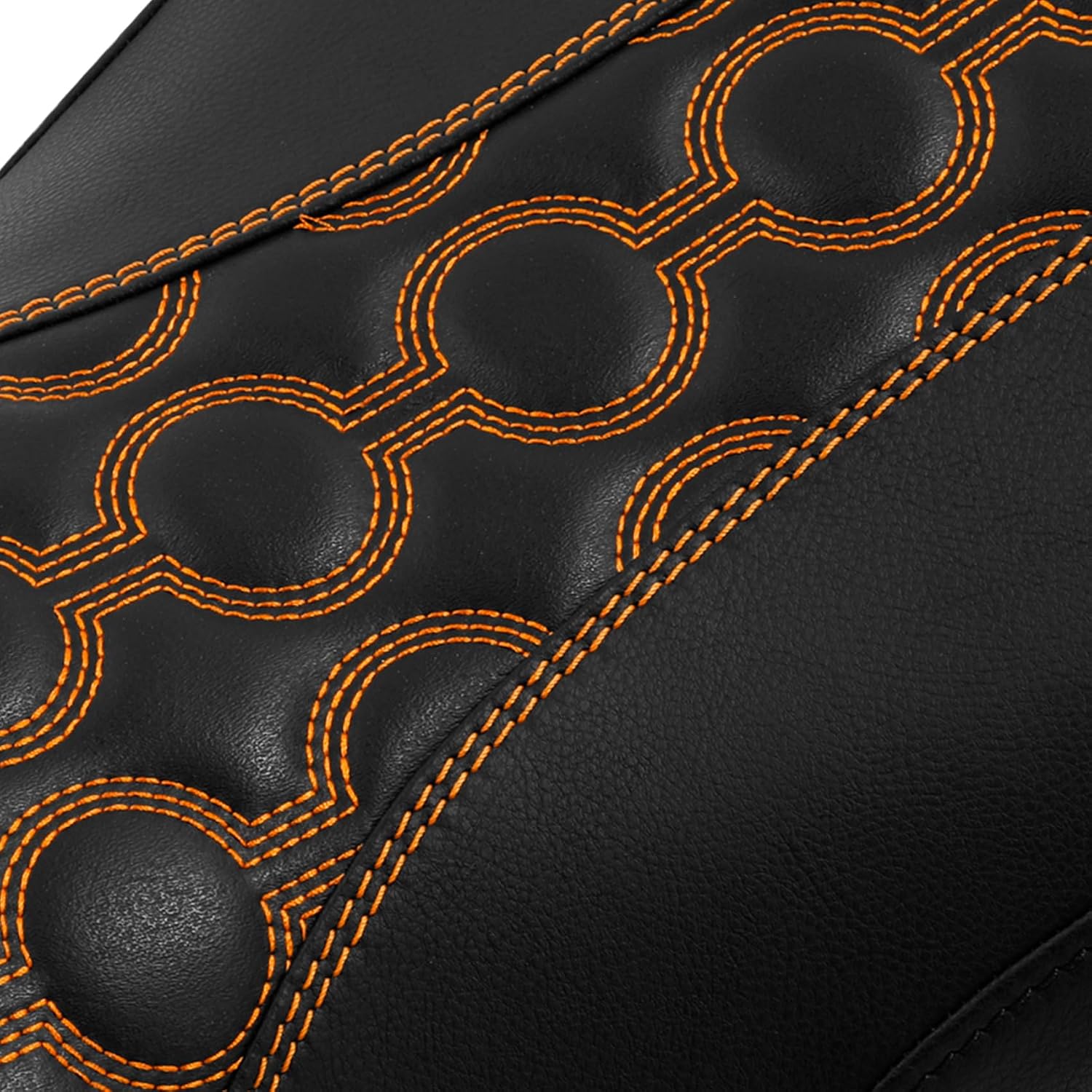 TCMT Black & Orange Rider Driver Passenger Seat Cushion Fit For YAMAHA YZF R1 2007-2008